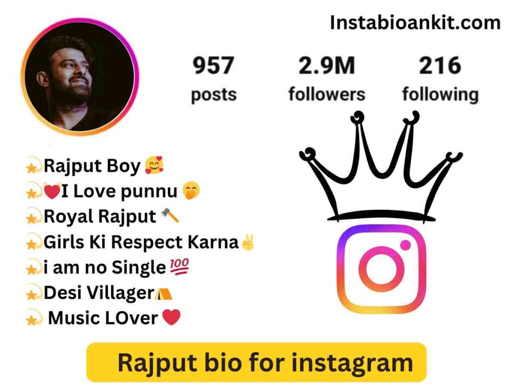 Rajput bio for instagram