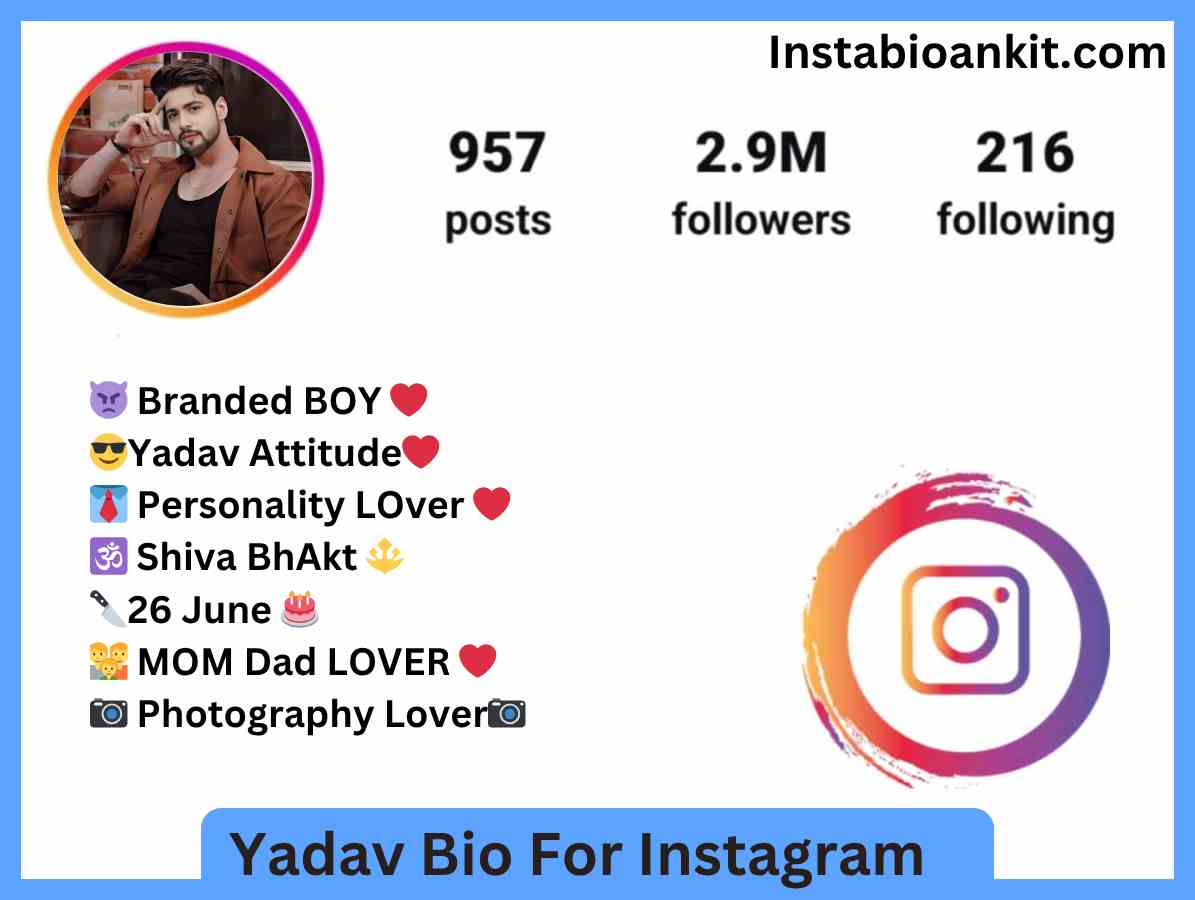 Yadav Bio For Instagram